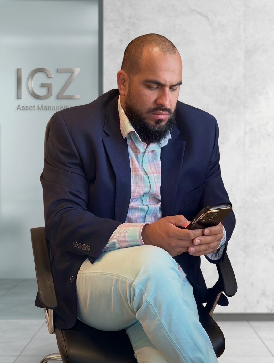 Portrait of Renzo Zamora, founder of IGZ Holdings